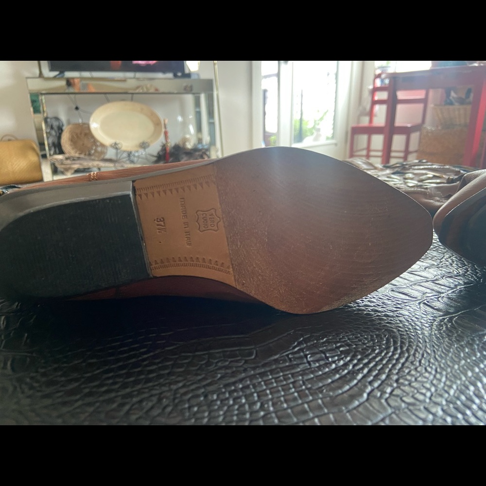 Vintage Italian Leather Cowboy Boots - Made in Italy - Picture 14 of 15